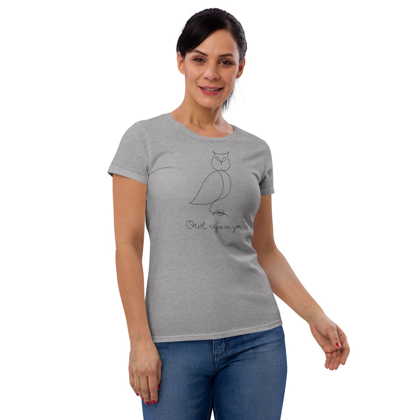 Owl eyes on you - T-shirt à manches courtes pour femmes